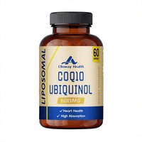 Capsules de CoQ10 Ubiquinol Liposomé en gélules molles, 60 unités, 100g, Qualité supérieure pour le soutien cardiovasculaire et l'énergie cellulaire