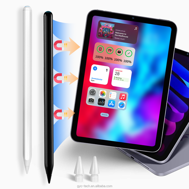 2026 New Active Stylus Pen With Wireless Magnetic Charging and Tilt Function Touch Tablet Pencil for Ipad Air Pro Mini