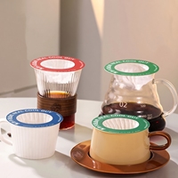 Filtre à café jetable personnalisé en forme d'OVNI, écologique et portable, pour tasse individuelle, avec boîte en papier