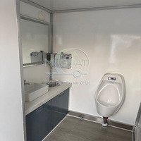 Unité de toilettes mobiles portables sur mesure pour usage commercial extérieur