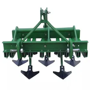 Farm plowing machinery chisel plow with roller