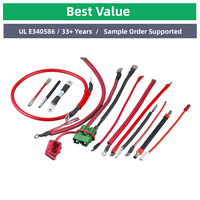 Arnés de cableado, para módulo BMS, 1 m, conector de paso de 2,0 mm, cobre desnudo, codificado por colores, resistente al frío, revestimiento negro
