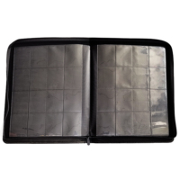 Modernqiu Porte-cartes en cuir PU à 16 poches, album pour cartes de jeu, collection de cartes