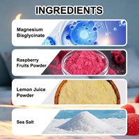 Gummies de Bisglycinate de Magnésium OEM Saveur Framboise pour le Sommeil, le Soutien Musculaire et Osseux des Adultes