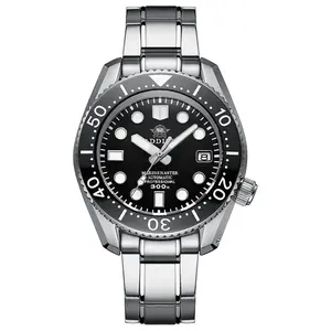 Addyes-Reloj de buceo automático de acero inoxidable 300, cristal luminoso de zafiro, 316 m, Nh35