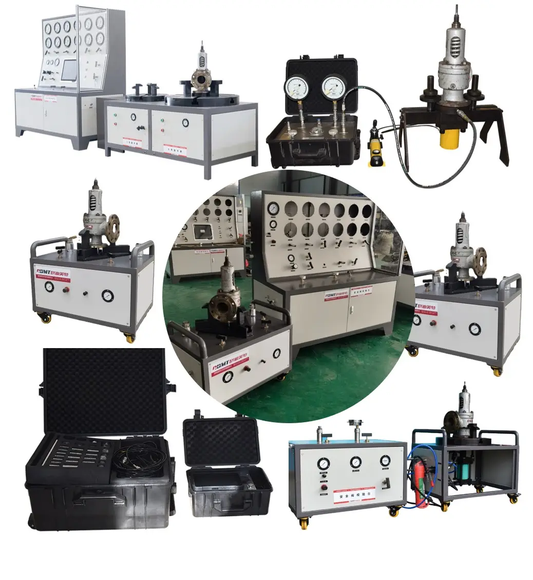 ODMT portable type hydraulic computer control safety relief valve take off test and calibration bench cr815 for flanged valves