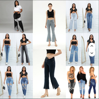 Pantalon en jean pour homme et femme, marques de surplus, prix super bas, stock excédentaire, mélange de jeans droits