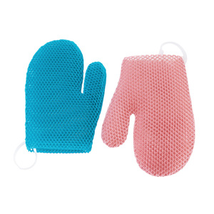 TPU Douchehandschoenenset voor dagelijks gebruik, vingerexfoliatie, make-up verwijdering, baden, schrobben en reinigen - Product Image 6