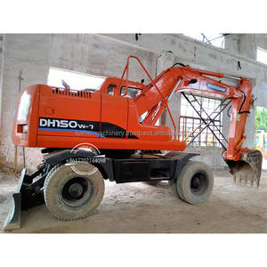 Corée 15 tonnes Original Doosan 150 pelle sur pneus DOOSAN DH150w-7 pelle sur pneus d'occasion à bas prix vente pelle sur pneus - Product Image 1