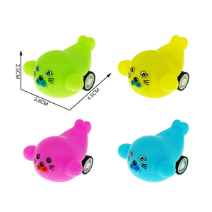 4 mô hình hỗn hợp động vật biển kéo trở lại xe nhựa ma sát động vật xe cho trẻ em bất ngờ trứng đồ chơi - Product Image 3