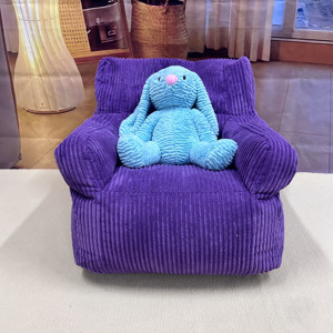Fauteuil pouf pour adultes, adolescents et enfants, fauteuil pouf confortable et moelleux en velours côtelé avec rembourrage, canapé <span class=keywords><strong>de</strong></span> sol pour salon - Product Image 1