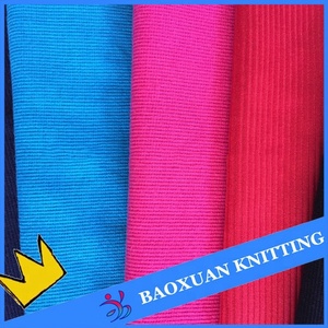 Venta caliente 100% poliéster <span class=keywords><strong>2</strong></span> stretch tubular costilla de canalé 1x1 de tejido de punto - Product Image 1