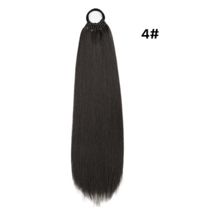 Extensions <span class=keywords><strong>de</strong></span> <span class=keywords><strong>cheveux</strong></span> synthétiques sans couture, longues et lisses, style européen et américain, pour femmes, avec élastique, pour <span class=keywords><strong>queue</strong></span> <span class=keywords><strong>de</strong></span> <span class=keywords><strong>cheval</strong></span> - Product Image 4
