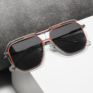 Nuevas gafas de sol con montura cuadrada para hombre, protección UV400, montura de PC, lentes de nailon, estilo para conducir al aire libre, diseño moderno - Product Image 4
