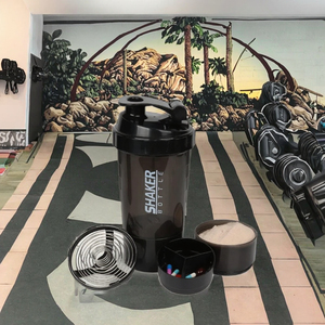 Bouteille shaker de sport en plastique sans BPA de 700 ml avec logo personnalisé pour protéines, idéale pour l'entraînement direct - Product Image 2