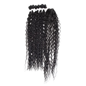 लोकप्रिय रूस में लंबे सिंथेटिक घुंघराले लहर मोड़ Crochet बाल ढीला गहरी लहर बाल बंडलों एक्सटेंशन सिंथेटिक ब्रेडिंग बाल - Product Image 6