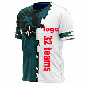 Nuovo arrivo vendita calda Plus Size squadra di Football americano 3D stampa digitale da uomo girocollo a maniche corte t-shirt N & F & L - Product Image 3
