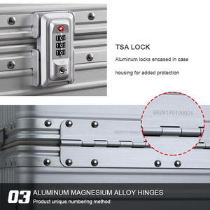 حقيبة معدات احترافية مقاومة للماء من الألومنيوم للمصورين، صندوق سفر متعدد الأغراض مخصص حسب الطلب مع رغوة EVA/PU - Product Image 5