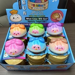 Squishy en forme de boulette de dessin animé à remontée lente, en mousse PU, rebondissant lentement - Product Image 1