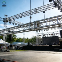 Estructura de Plataforma de Escenario Portátil para Eventos y Conciertos al Aire Libre, Sistema de Escenario de Aluminio con Estructura de Techo