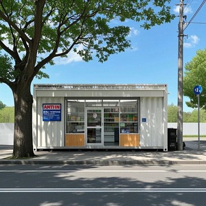 Lắp Ráp Nhanh Chóng 10ft Mini Đúc Sẵn Thép <span class=keywords><strong>Container</strong></span> Kiosk Bán Lẻ Thực Phẩm Nhà Cung Cấp Đơn Vị Mưa Nơi Trú Ẩn Cho Trung Tâm Mua Sắm Cửa Hàng Bánh Sandwich Bảng Điều Chỉnh - Product Image 4
