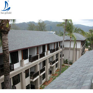 Bardeaux de toit de tuile de bitume de <span class=keywords><strong>Kerala</strong></span> stratifiés pour le temps chaud tropical rouge d'exportation de toiture fabriqués en Chine - Product Image 3