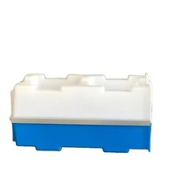 Nouveau design de briques de pavage en béton creuses et emboîtables, blocs de ciment en plastique en forme de I, durables