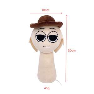 Nouveau mignon ours Sprunki en peluche 64 couleurs dessin animé Super doux avec PP coton remplissage couette maille doublure - Product Image 3