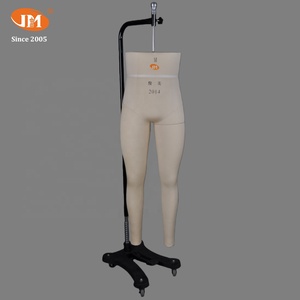 Maniquí de medio cuerpo Junmei de grado industrial para pantalones de <span class=keywords><strong>hombre</strong></span>, con núcleo de fibra de vidrio y cubierta de lona, en pose de pie, para patrones de prendas y sastrería - Product Image 2