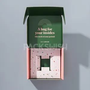 Benutzer definierte umwelt freundliche Geschenk box Verpackung Gummi Kollagen Set Nahrungs ergänzungs mittel Verpackungs box mit Glas für den Versand Mailer Box