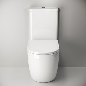 Filigrane Noir Mat Couleur Sans Monture Céramique Eau Placard <span class=keywords><strong>Wc</strong></span> Salle De Bains Toilette Deux Pièces - Product Image 4