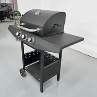 Ensemble de cuisine extérieure pour barbecue, cuisinière à gaz et accessoires de grill, briquettes en céramique, pierres