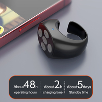 Control Remoto Inalámbrico Bluetooth para TikTok, Anillo Multifunción Compatible con Bluetooth, Pasador de Páginas para Teléfono Móvil