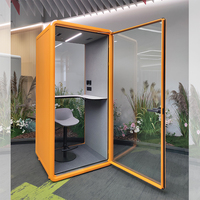 Cabines insonorisées portables pour bureaux, modèles ZUM S, cabines de travail acoustiques pour l'intimité, studio personnel, cabine silencieuse pour la concentration