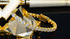 Venta al por mayor 9K <span class=keywords><strong>14K</strong></span> 18K Real Solid <span class=keywords><strong>Gold</strong></span> Iced Out Jewelry 4mm <span class=keywords><strong>Diamond</strong></span> 10ct in Total <span class=keywords><strong>Tennis</strong></span> Chain <span class=keywords><strong>Bracelet</strong></span> - Product Image 4