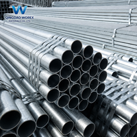Tubería de Acero Redonda ERW Galvanizada por Inmersión en Caliente GB/T 3091-2025 Q235 Q355B, Tubo GI para Construcción
