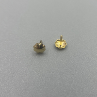 Perles GEM Stones Hole Plug Stopper Post Mount Au750 Fabrication de bijoux DIY Accessoires Findings Bouchons en or 18 carats