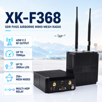 Módulo RF de Red Mesh de 80 Watts de Largo Alcance (100-300 KM) con Frecuencia FHSS Visible, Alta Velocidad de 70 Mbps, Radio Internet Mesh para UAV