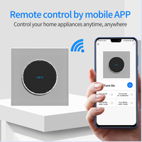 Interrupteur et prise intelligents WiFi Zigbee Tuya, standard UE/Royaume-Uni, en matériau PC, avec bouton poussoir