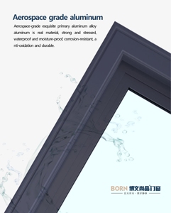 Hurricane Resistant Sliding <strong>Door</strong> French Style with Grille Design Aluminum Frame Double Layer Tempered Glass Sliding <strong>Door</strong> - Product Image 5