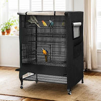Housse de protection pour cage à oiseaux en fil métallique, idéale pour perroquets, perruches et petits animaux, utilisable en intérieur et en extérieur