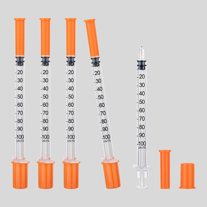 מזרקי מחט בטיחותיים חד פעמיים עם מחט, קיבולת 0.5ml/1ml, אקדח הזרקה לבעלי חיים, 29 גייג', 1/2 אינץ' - Product Image 3