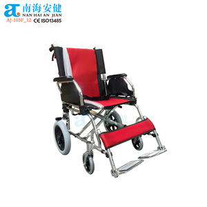 AJ-103F_16 Medikal ortopedico Medikal prodotti per la cura degli anziani comodo sedia a rotelle in alluminio da viaggio - Product Image 6