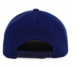 High Quality Royal Blue Gorras Hiphop Cap 20% Wool 80% Acrylic Blend 6 Panel Blank Snapback Hats Wholesale - Product Image 4