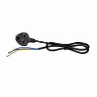 Câble d'extension d'alimentation standard britannique 3 conducteurs, longueur 3m, prise avec fusible 13A (conforme BS1363), câble IEC C13 pour ordinateur portable, bureau, domicile