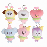Nouveau porte-clés en peluche mignon Kawaii, mini-animal en peluche doux, jouet pour sac, breloque, pendentif, décoration de sac à dos