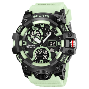 OEM STRYVE nuovi orologi sportivi doppio Display analogico <span class=keywords><strong>digitale</strong></span> LED orologi <span class=keywords><strong>da</strong></span> <span class=keywords><strong>polso</strong></span> al quarzo elettronici 50m impermeabile Stopwatches 8027 - Product Image 6