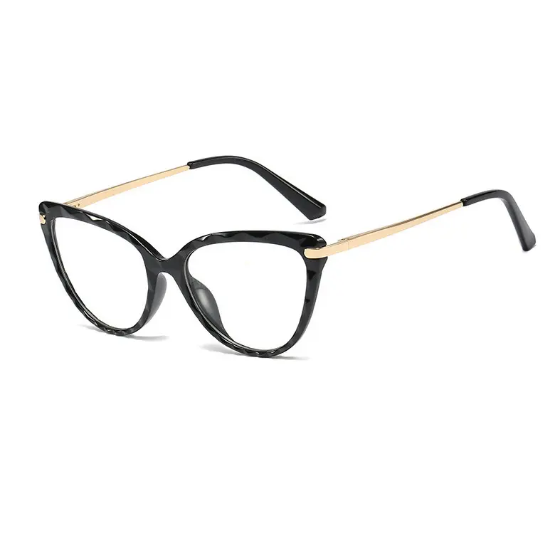 DREI HIPPOS Retro Cat Eye Anti Blaulicht blocker Transparente Brille Männer Frauen Sonnenbrille Rahmen Mode Brillen