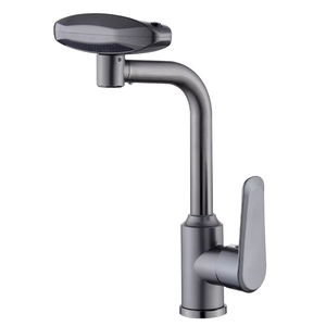 Grifo de Lavabo Multifunción con Rotación de 360°, Carrete de Cerámica de Acero Inoxidable Cepillado, Cuatro Modos de <span class=keywords><strong>Cascada</strong></span>, Sensor Táctil, para Uso en Salas - Product Image 1
