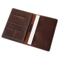 Porte-passeport et porte-cartes rétro en cuir véritable créatif avec surface douce et impression de logo disponible